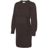 Mama;licious Hot Fudge Melange Mlnewanne L/S Abk Knit Dress A. Noos