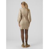 Mama;licious Natural Melange Mlnewanne L/S Abk Knit Dress A. Noos