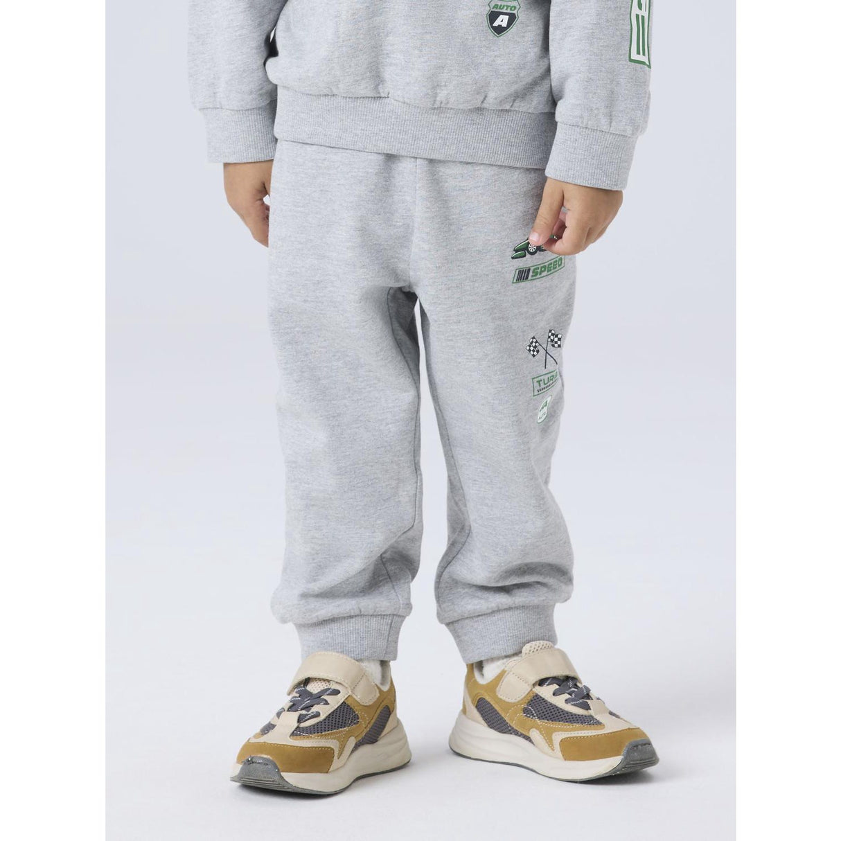 Name It Grey Melange Nmmnilius Nreg Swe Pants Bru Pb