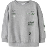 Name It Grey Melange Nmmnilius Ls Nreg Swe Bru Pb
