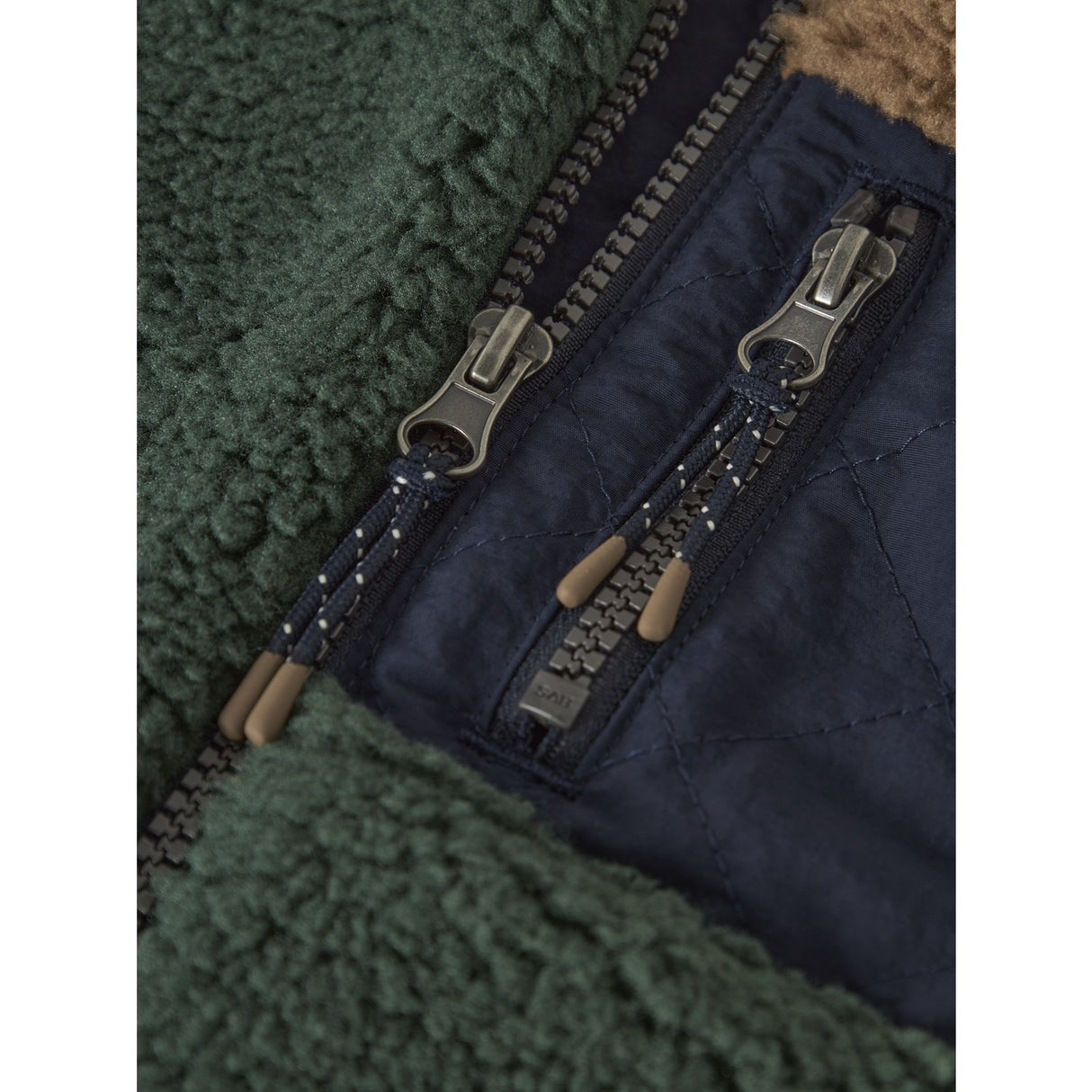 Name It Jungle Green Nmmmacey Teddy Vest Block