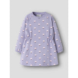 Name It Lavender Icing Nmfolini Ls Swe Dress Bru Pb