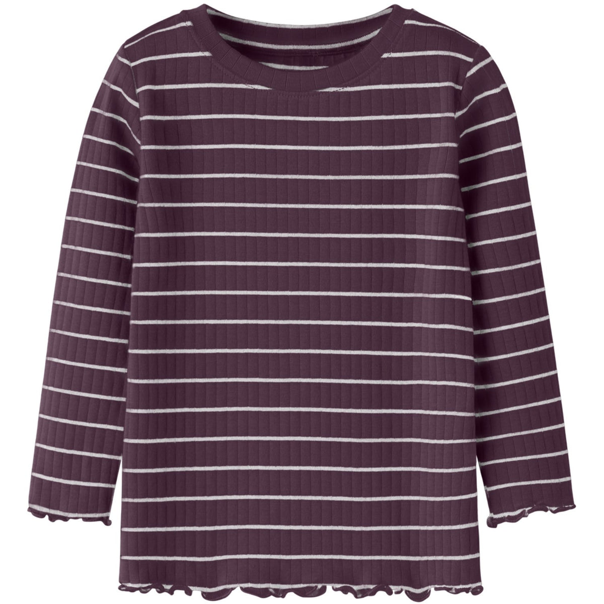 Name It Mauve Wine Nmfolena Ls Slim Top Pb