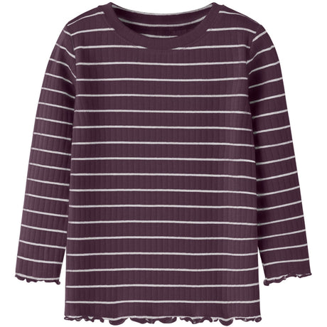 Name It Mauve Wine Nmfolena Ls Slim Top Pb