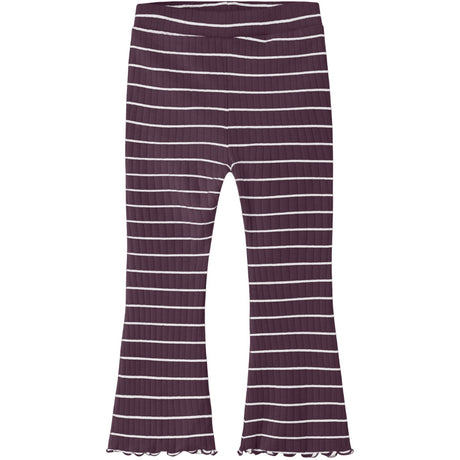 Name It Mauve Wine Nmfolena Slim Bootcut Leggings Pb