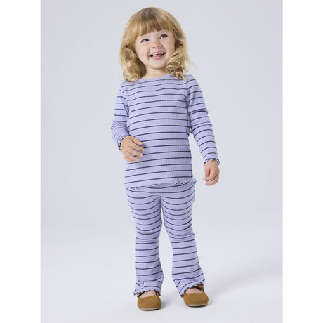 Name It Lavender Icing Nmfolena Ls Slim Top Pb