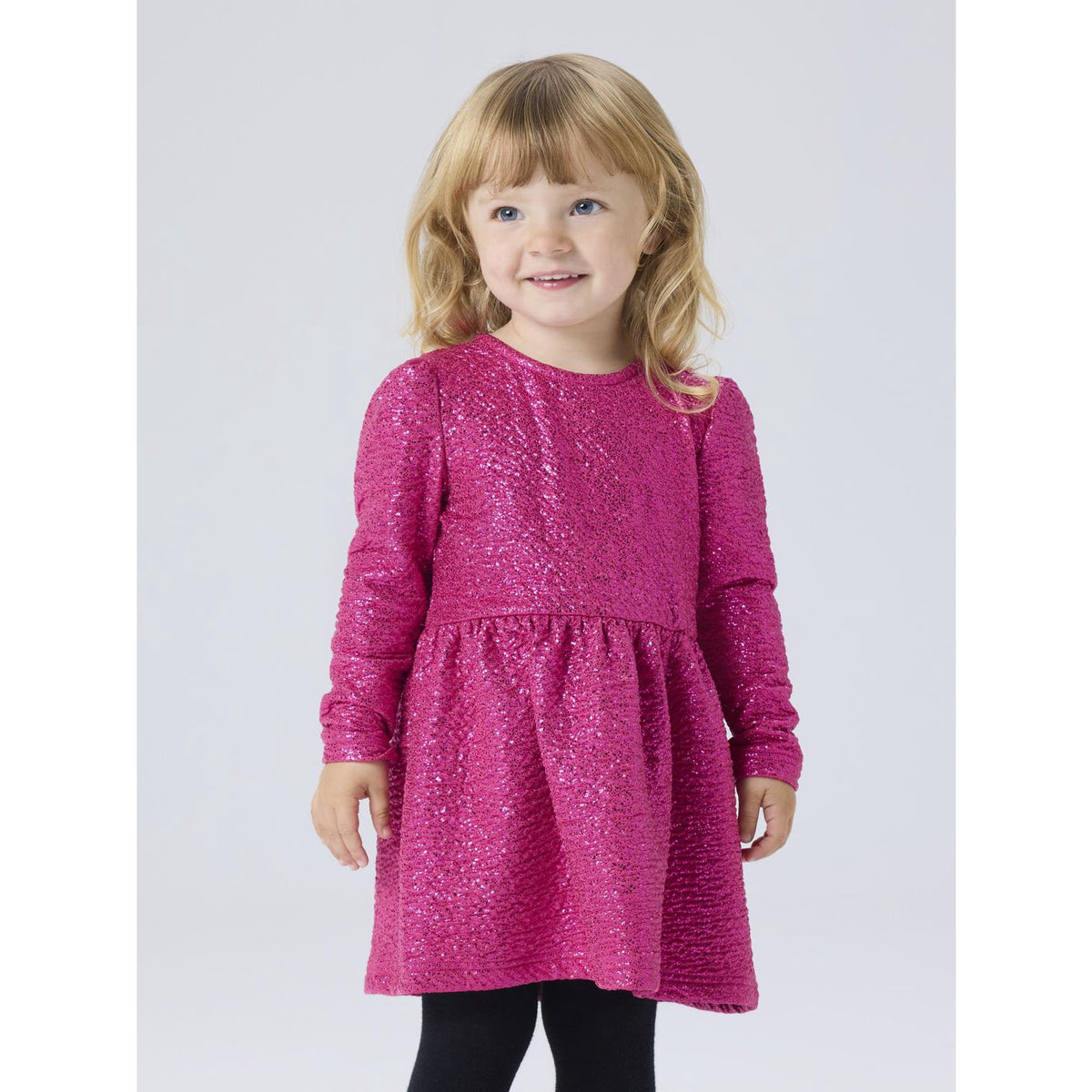 Name It Pink Yarrow Nmfrisine Ls Dress Pb