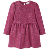 Name It Pink Yarrow Nmfrisine Ls Dress Pb