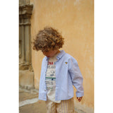 Konges Sløjd Blue Stripe Wes Shirt Gots