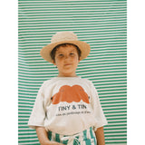 TinyCottons Cream Heather Tiny&Tiny Graphic Tee