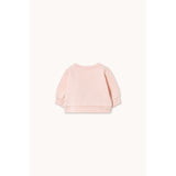 TinyCottons Pastel Pink Red Dog Baby Sweatshirt