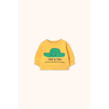 TinyCottons Soft Yellow Tiny Hat Baby Sweatshirt
