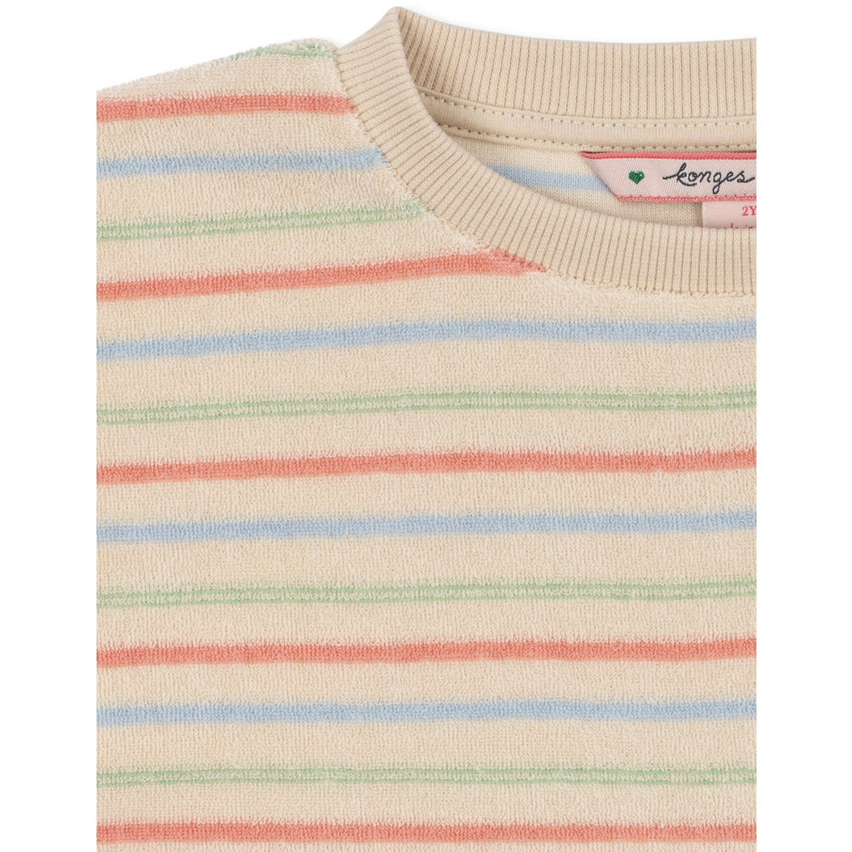 Konges Sløjd Confetti Stripe Itty Rib Sweat Shirt Gots