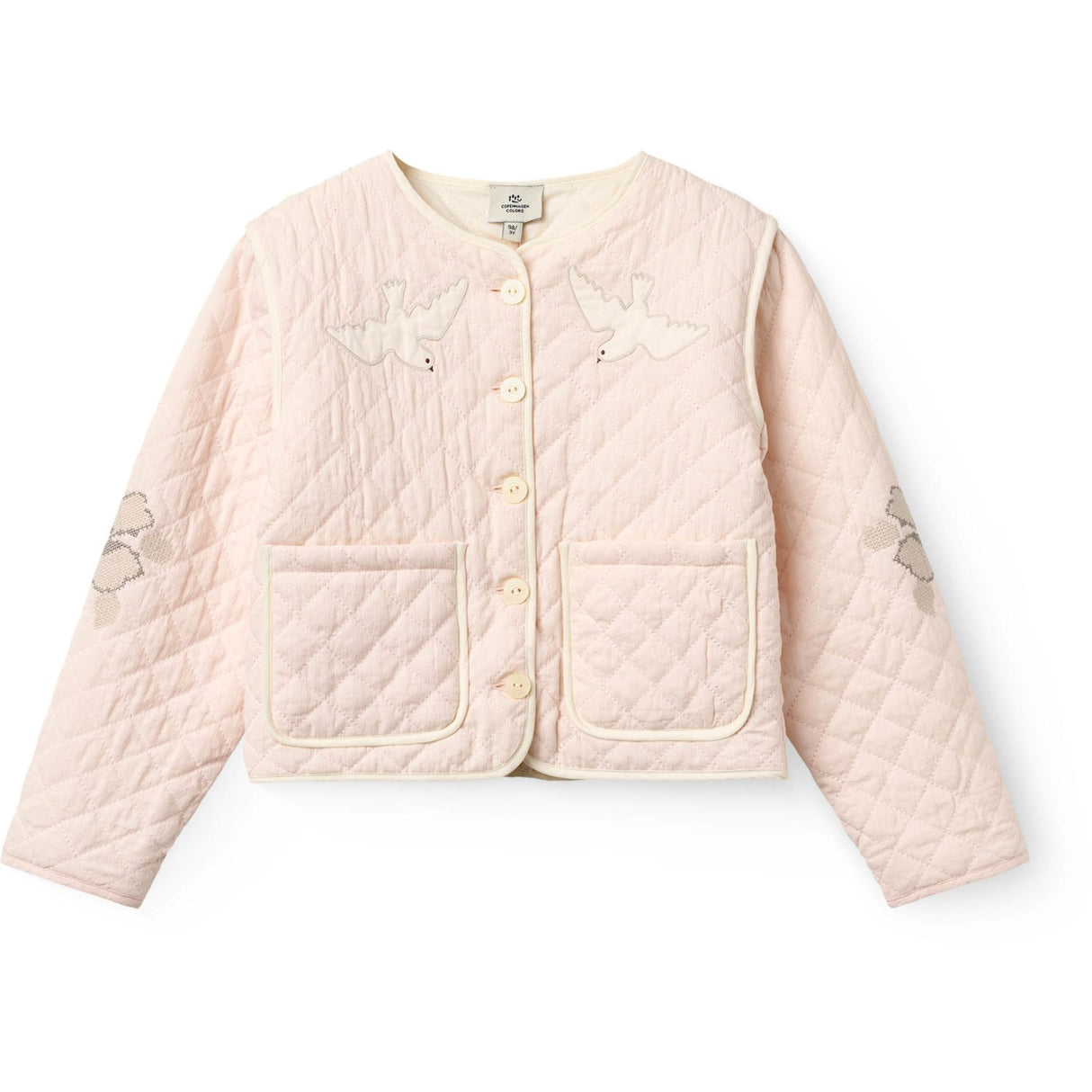 COPENHAGEN COLORS Dusty Rose Comb. Quilted Jacket