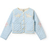 COPENHAGEN COLORS Lt. Blue Comb. Quilted Jacket