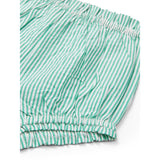 COPENHAGEN COLORS Sharp Green W Cream Stripe Seersucker Baby Set