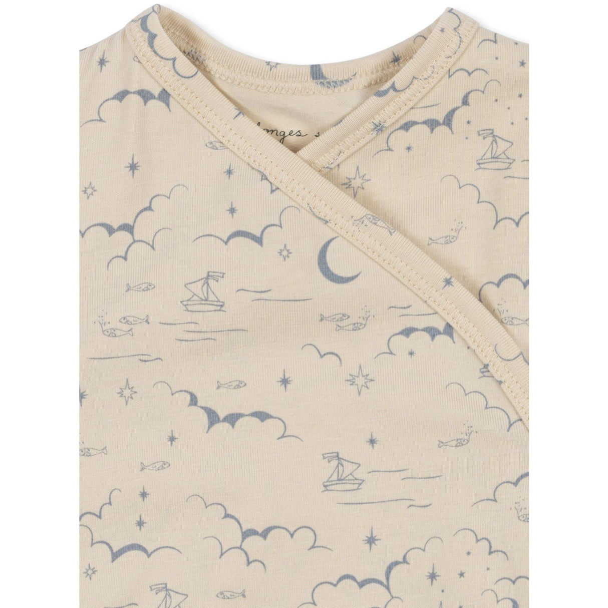 Konges Sløjd Cielo Marino Basic Ls Newborn Body Gots