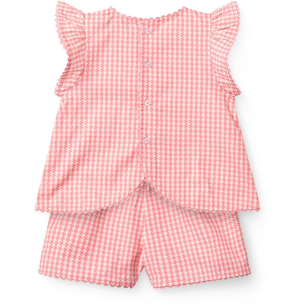 COPENHAGEN COLORS Pink Houndstooth Mini Houndstooth Deco Set