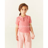 COPENHAGEN COLORS Pink Houndstooth Mini Houndstooth Pants