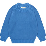 COPENHAGEN COLORS Sharp Blue Knitted Classic Rib Blouse