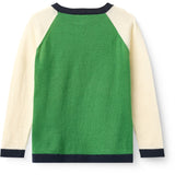 COPENHAGEN COLORS Sharp Green Comb. Light Knitted Color Block Blouse