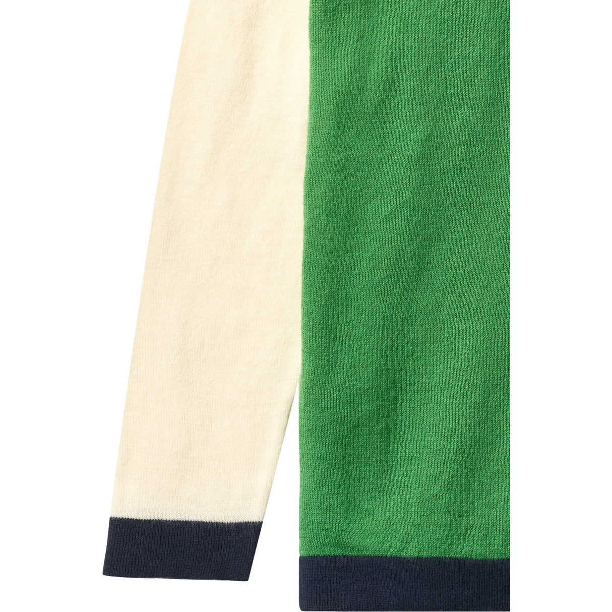 COPENHAGEN COLORS Sharp Green Comb. Light Knitted Color Block Blouse