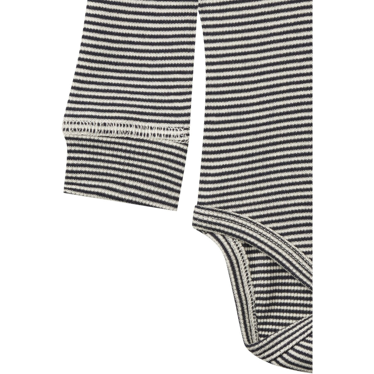 COPENHAGEN COLORS Navy/Cream Stripe Modal Rib Ls Body