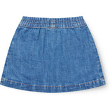 COPENHAGEN COLORS Indigo Blue Washed Organic Pocket Skirt