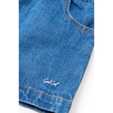 COPENHAGEN COLORS Indigo Blue Washed Organic Pocket Skirt