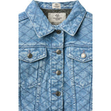 COPENHAGEN COLORS Lt. Washed Blue Quilt Organic Quilted Denim Jacket