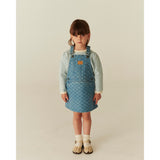 COPENHAGEN COLORS Lt. Washed Blue Quilt Organic Quilted Denim Spencer Dress