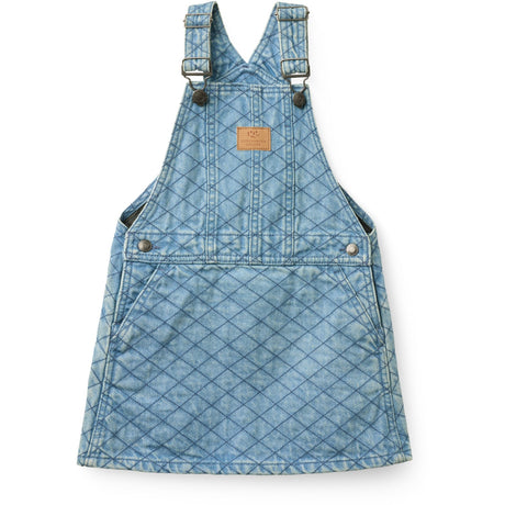 COPENHAGEN COLORS Lt. Washed Blue Quilt Organic Quilted Denim Spencer Dress