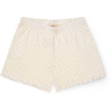 COPENHAGEN COLORS Cream Pointelle Heart Shorts