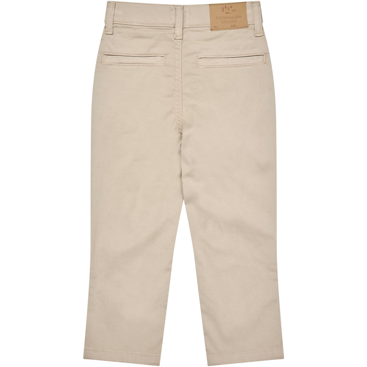 COPENHAGEN COLORS Beige Silky Twill Chinos Slim - With Stretch