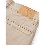 COPENHAGEN COLORS Beige Silky Twill Chinos Slim - With Stretch