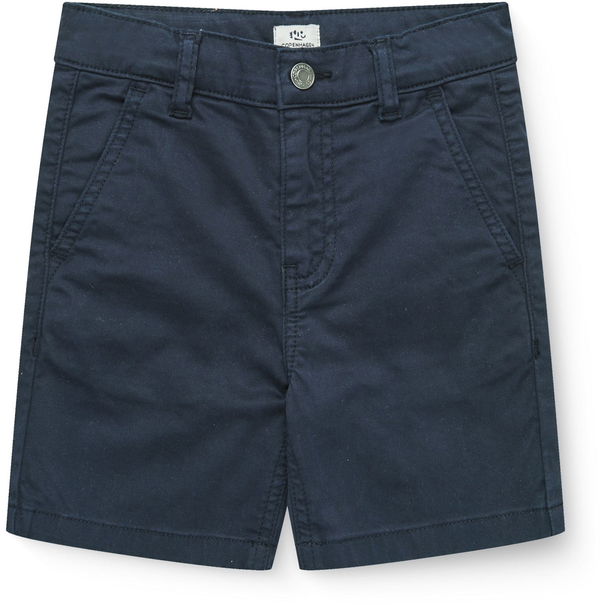 COPENHAGEN COLORS Navy Twill Shorts W. Cuff