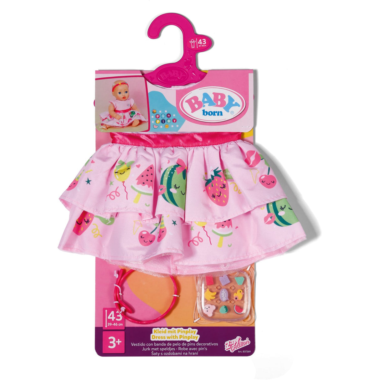 BABY Born Dress With Pinplay 43cm