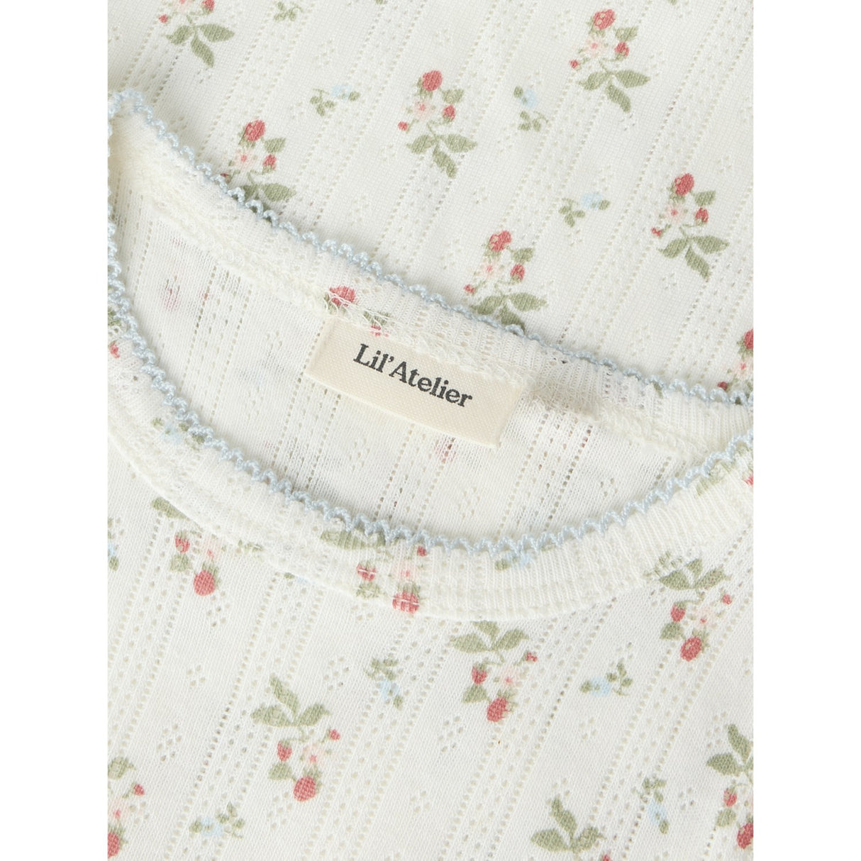 Lil'Atelier Coconut Milk Strawberry Nmfrachello Dap Ss Slim Top Lil