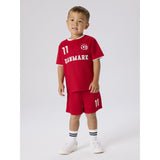Name It True Red Nmnhiteam Shorts Set