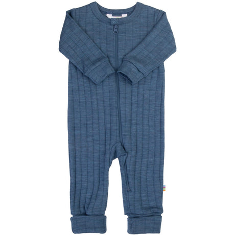 Joha Blue Melange Onesie 2-in-1 M. Fødder