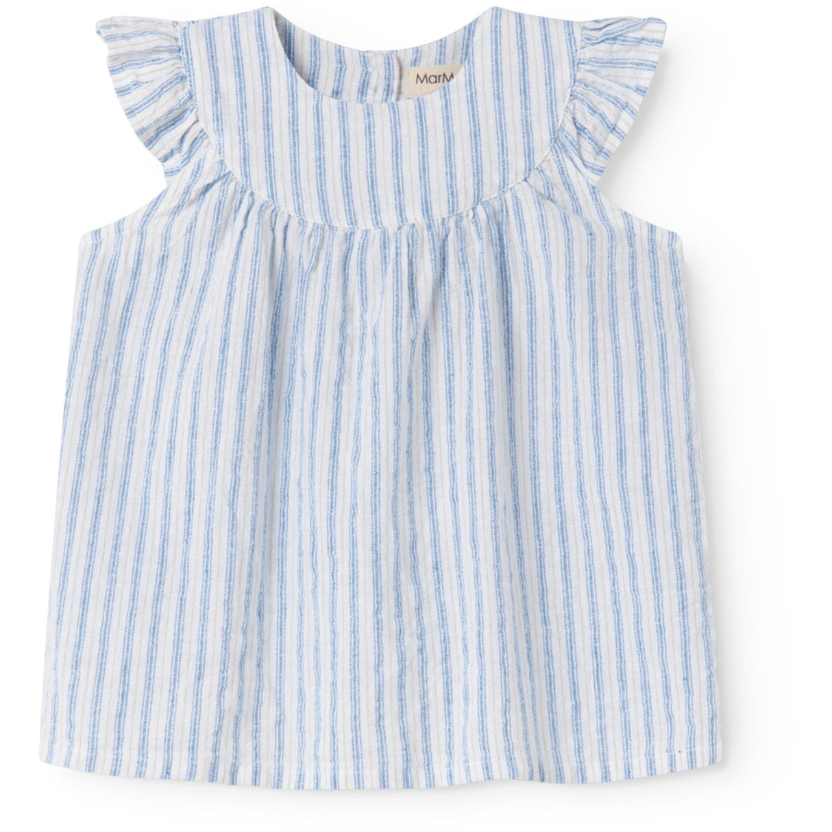 MarMar Cotton Linen Surf Blue Stripe Dhana B Dress