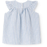 MarMar Cotton Linen Surf Blue Stripe Dhana B Dress