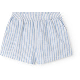MarMar Cotton Linen Surf Blue Stripe Pinon Shorts