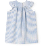 MarMar Cotton Linen Surf Blue Stripe Dhana Dress