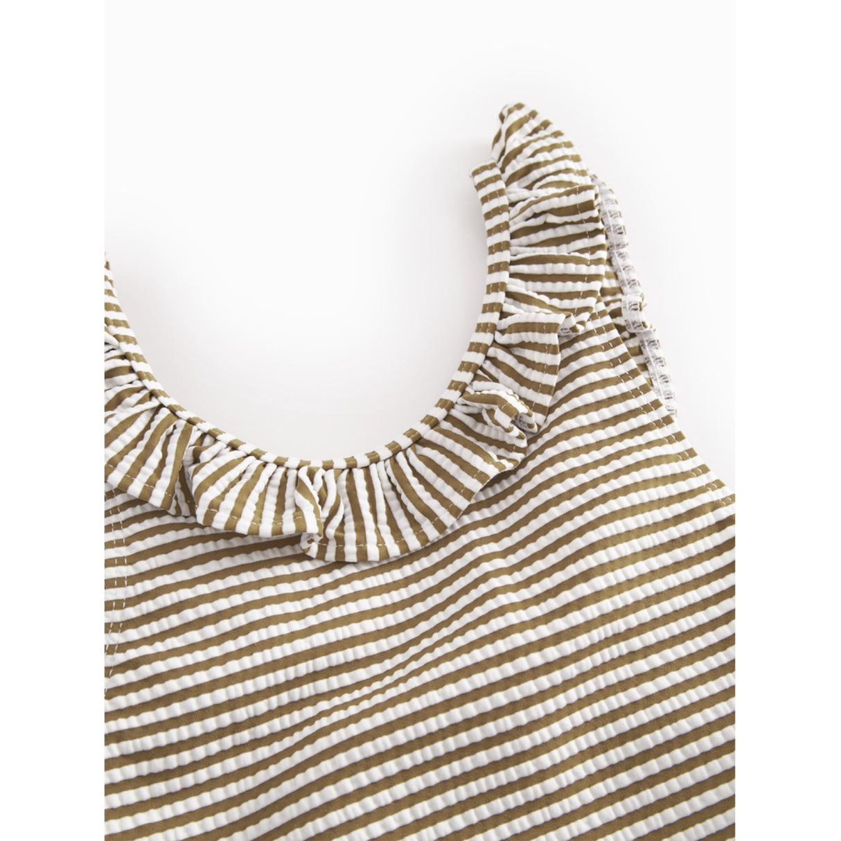 MarMar Seersucker Swim Dark Bronze Stripe Swilla Bathing Suit