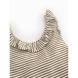 MarMar Seersucker Swim Dark Bronze Stripe Swilla Bathing Suit