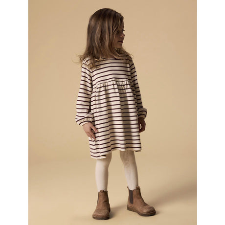 Lil'Atelier Turtledove Catawba Grape Nmflimia Ls Loose Dress Lil