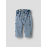 Lil'Atelier Medium Blue Denim Cherry Nbfdeva Loose Emb Jeans 2024-Es Lil