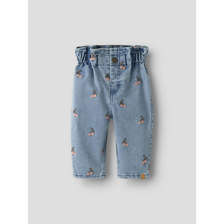 Lil'Atelier Medium Blue Denim Cherry Nbfdeva Loose Emb Jeans 2024-Es Lil