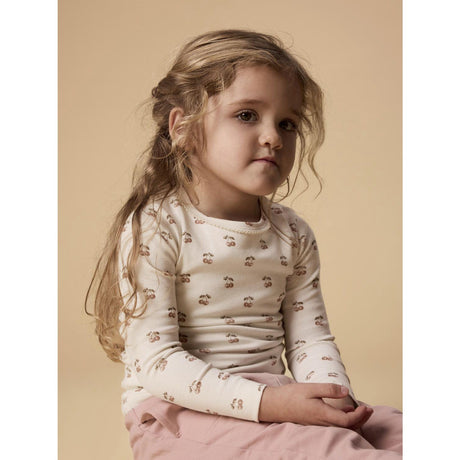 Lil'Atelier Coconut Milk Cherry Nmflayo Sig Ls Slim Top Lil